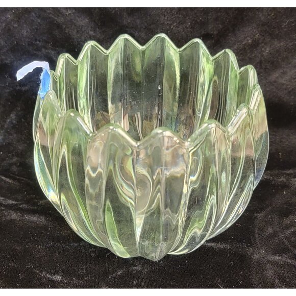 Vintage Indiana Glass Lotus Candleholder - Picture 10 of 15